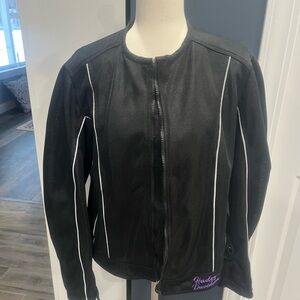 Harley-Davidson Black and White Women's Leather Jacket